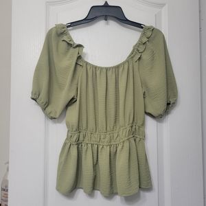 Nine West Green blouse size S